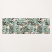 Flamingo Orchid Tropical Pattern Sage ID868 Yogamat (Achterkant (horizontaal))