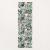 Flamingo Orchid Tropical Pattern Sage ID868 Yogamat (Voorkant)