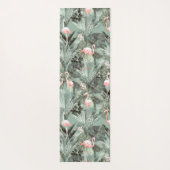 Flamingo Orchid Tropical Pattern Sage ID868 Yogamat (Achterkant)