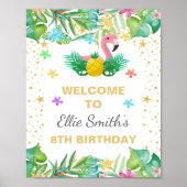 Flamingo Outdoorsignalen Poster (Voorkant)