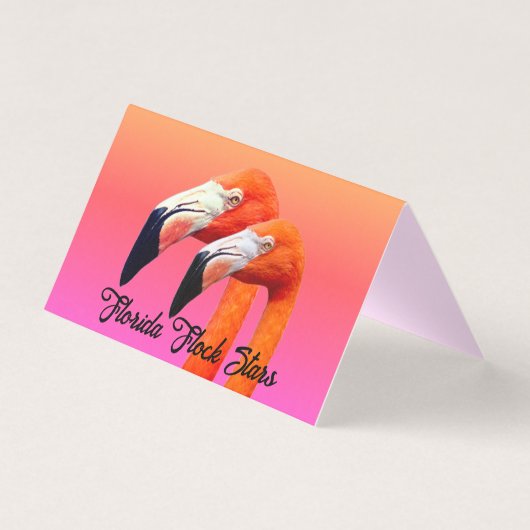 "Flamingo Paar"  Kaart (Voorkant)