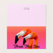 "Flamingo Paar"  Kaart (Buitenkant ongevouwen)