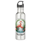 Flamingo Paar Waterfles (Voorkant)