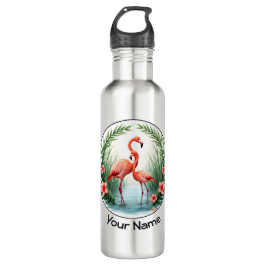 Flamingo Paar Waterfles