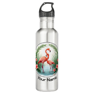Flamingo Paar Waterfles