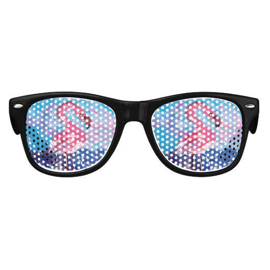 Flamingo Painting Kinder Zonnebril (Voorkant)