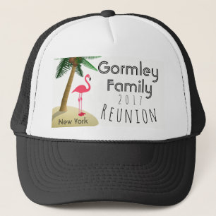 Flamingo Palm Tree Tropical Family Reunion Pet