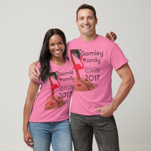 Flamingo Palm Tree Tropical Family Reunion Shirt R (Unisex)