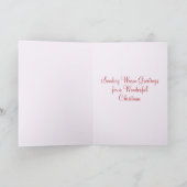 Flamingo Palm Trees Waterverf Kerstmis Feestdagen Kaart (Binnen)