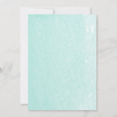 Flamingo & Palmbladeren Waterverf Baby shower Kaart (Achterkant)