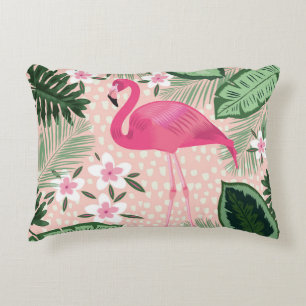 Flamingo, palmbomen, keukenontwerp accent kussen