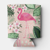 Flamingo, palmbomen, keukenontwerp blikjeskoeler (Achterkant)