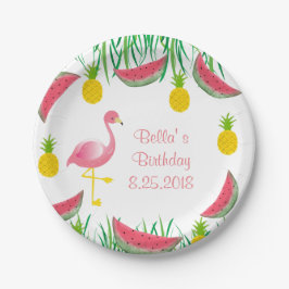 Flamingo Paper-Borden Papieren Bordje