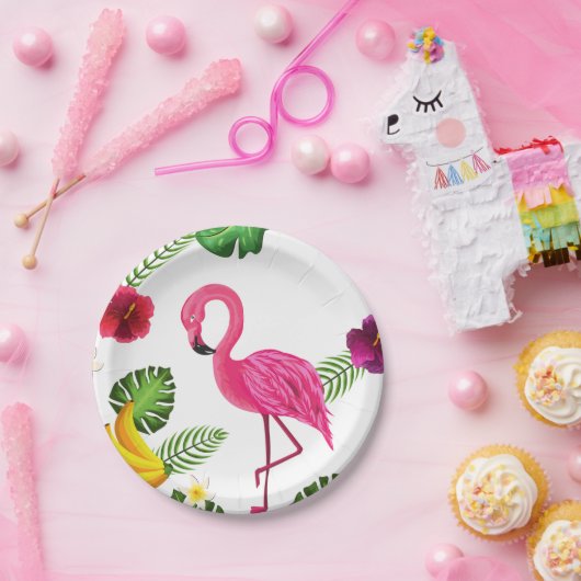 Flamingo Paper Party Bord Tableware (Feest)
