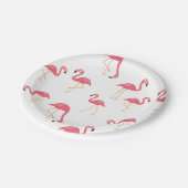 Flamingo Papieren Bordje (Gekanteld)