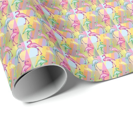 Flamingo Parade Cadeaupapier (Rol Hoek)