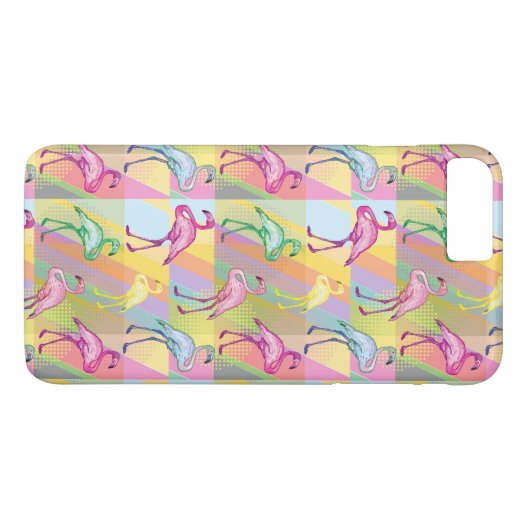 Flamingo Parade Case-Mate iPhone Case (Achterkant (Horizontaal))