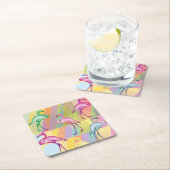 Flamingo Parade Kartonnen Onderzetters (Insitu)