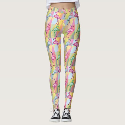 Flamingo Parade Leggings (Voorkant)