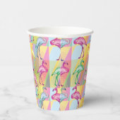 Flamingo Parade Papieren Bekers (Rechts)