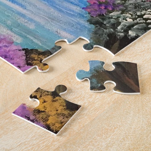 Flamingo Paradijs Legpuzzel (Zijkant)