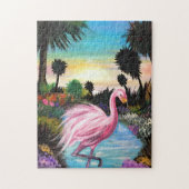 Flamingo Paradijs Legpuzzel (Verticaal)
