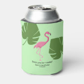 "Flamingo Paradise" Aangepaste Koelbox met Tropica Blikjeskoeler (Blikje Achterkant)