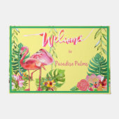 Flamingo Paradise Beach House Deurmat (Voorkant)