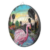 Flamingo Paradise Dartbord (Voorkant Rechts)