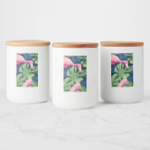 Flamingo Paradise Jar Voedselcontainer Etiket (Flessen)