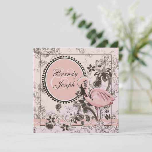 Flamingo Paradise Kaart (Staand voorkant)