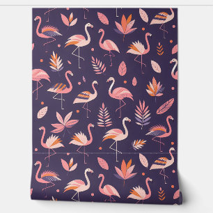 Flamingo Paradise Pattern Behang