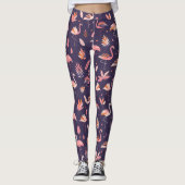 Flamingo Paradise Pattern Leggings (Voorkant)