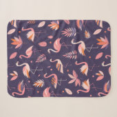 Flamingo Paradise Pattern Sherpa Deken (Voorkant (horizontaal))