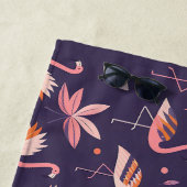 Flamingo Paradise Pattern Strandlaken (In situ)
