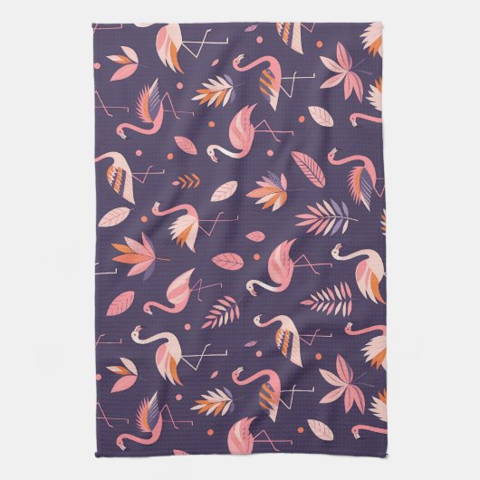 Flamingo Paradise Pattern Theedoek (Verticaal)