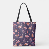 Flamingo Paradise Pattern Tote Bag (Achterkant)
