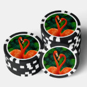 Flamingo Paradise Poker Chips, zwart Chips (Opstapeling)