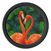 Flamingo Paradise Poker Chips, zwart Chips (Achterkant)