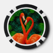 Flamingo Paradise Poker Chips, zwart Poker Chips (Achterkant)