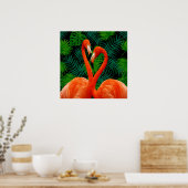 Flamingo Paradise Poster (Keuken)