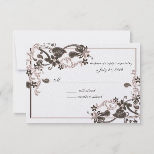 Flamingo Paradise RSVP Kaartje (Voorkant)