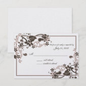 Flamingo Paradise RSVP Kaartje (Voorkant / Achterkant)