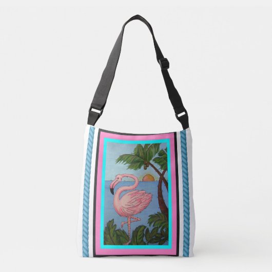 Flamingo Paradise Tas Embleem (Voorkant)