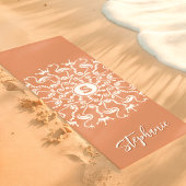 Flamingo Parel Mandala Monogram Koraal Strand Yogamat
