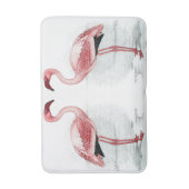 FLAMINGO PARK 2 Roze Flamingos Bath Mat (Voorkant Verticaal)