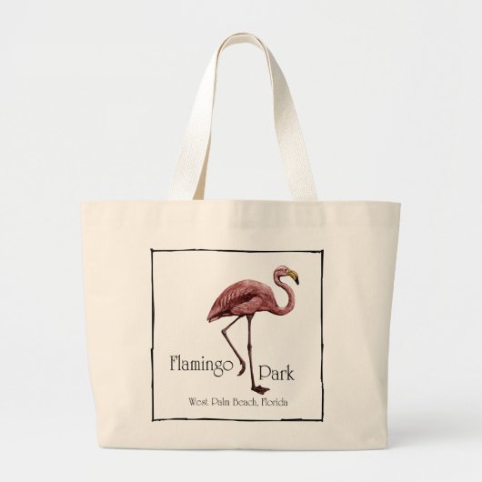 Flamingo Park-tebag Grote Tote Bag (Voorkant)