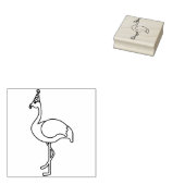 Flamingo partij essentiële gunst rubberstempel (Gestempeld)