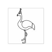 Flamingo partij essentiële gunst rubberstempel (Afrduk)