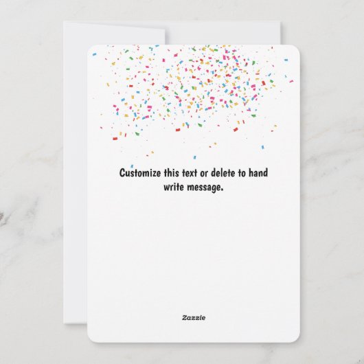 Flamingo Parting - Animals Holiday New Years Card Feestdagenkaart (Achterkant)